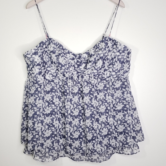 American Eagle Outfitters Tops - American Eagle Babydoll Floral Tiered Boho Top